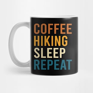 Coffee Hiking Sleep Repeat Outdoor Adventure Mug